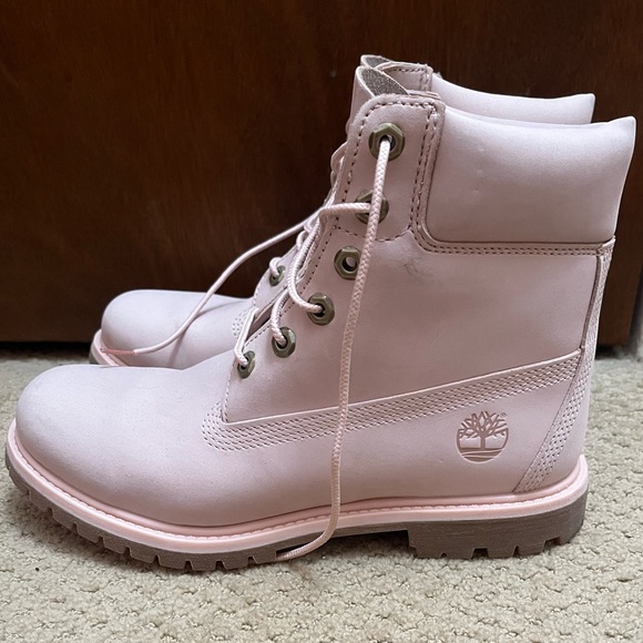 Womens Pink Timberland Boots - Picture 5 of 6